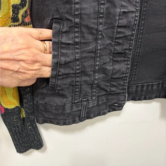 Desigual Claudia Patchwork Denim Jacket | Embroidered Boho Floral Size 34 XS - Picture 9 of 16